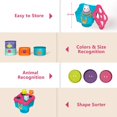 thumbnail image 4 of Stacking Toys LTKFFFDP para bebés de 1 a 3 años con clasificador de formas, 4 of 6