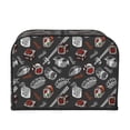 thumbnail image 2 of Gaeub Japanese Sushi Hashi Print 4 Slice Toaster Cover,Bread Machine Cover,Dustproof Fingerprint Protectors and Greasy Protection Anti-sputtering, 2 of 7