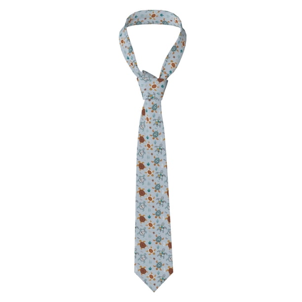Balery Sea Turtle Corbata Clásica de Seda para Hombre, Corbata Tejida Jacquard, Corbatas Formales para Negocios y Bodas