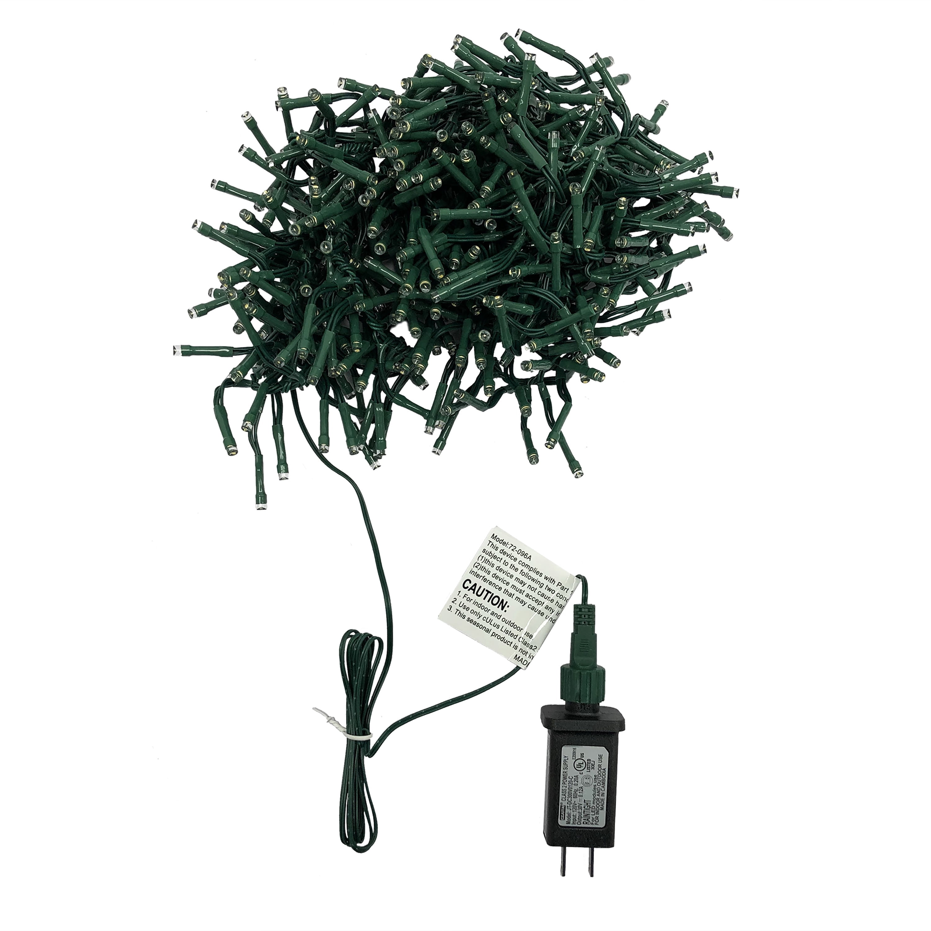 Indoor/Outdoor 400-Count LED Random Twinkle Cluster Christmas Garland Lights, Warm White, Green Wire, 9.8', by Holiday Time