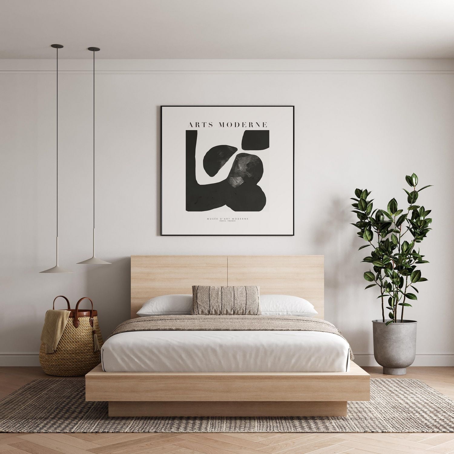 Nexera Marconi Platform Bed with Headboard