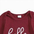 thumbnail image 4 of Xudanell Newborn Outfit Baby Embroidery Letter HELLO IAM NEW HERE Boy Fall Outfits Boy Clothes Romper with Hat, 4 of 6