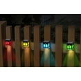 thumbnail image 4 of Set of 4 Solar Powered Color Changing Mount Light Outdoor Landscape Garden Deck Fence, 4 of 6