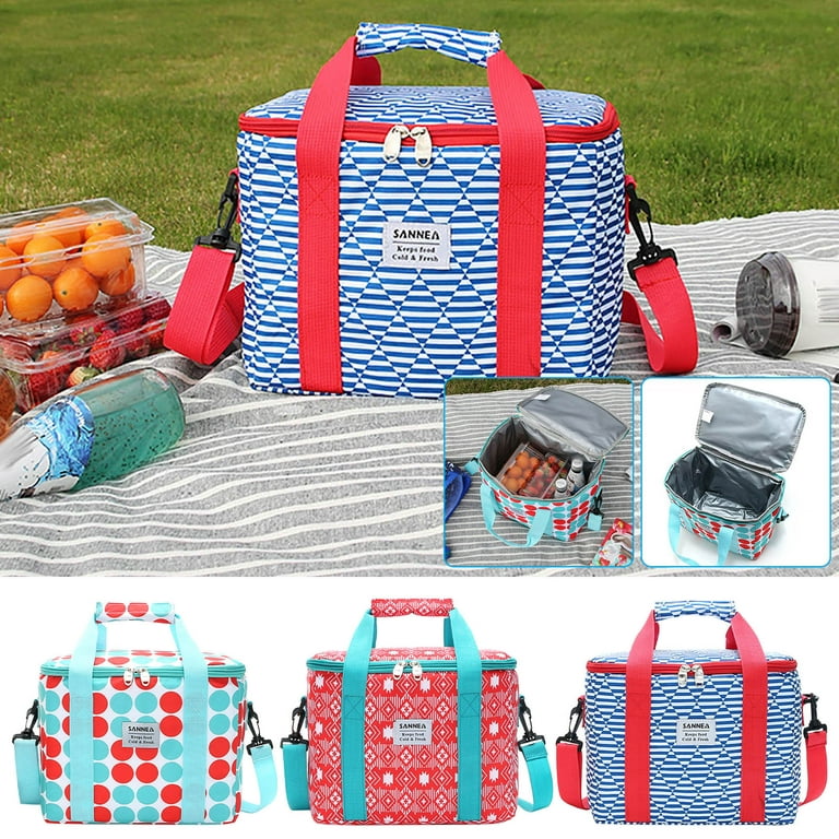 1pc Plaid Lunch Bag, Oxford Cloth Bubble Pattern Insulated Bag With  Waterproof Lining For Meal Prep And Picnic