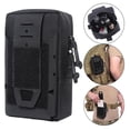 thumbnail image 3 of Al aire libre táctico Molle bolsa cintura cinturón bolsa accesorio bolsa paquete monedero para hombres Negro kusrkot Riñoneras, 3 of 8
