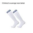 thumbnail image 4 of Eigraketly Calcetines de fútbol de tubo largo modernos y seguros para mujeres y hombres, calcetines de fútbol de tubo largo para evitar lesiones Uniforme atlético rayas azules blancas, 4 of 6