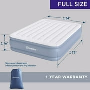 Beautyrest Hi Loft 16 Full Size Air Mattress with External Pump - Blow up Air Bed
