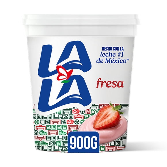 Yoghurt batido Lala con fresa proteínas y probióticos 900 g