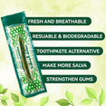 thumbnail image 3 of 12 Pack Natural Miswak Toothbrushes, Organic Wooden Miswak Sticks, Vacuum Sealed Natural Flavored Chew Sticks for Oral Health (Green), 3 of 6