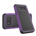 thumbnail image 2 of Galaxy S8 Case, Galaxy S8 Case Cover, Tekcoo [Tmajor] Shock Absorbing [Purple] Hybrid Rubber Silicone & Plastic Scratch Resistant Bumper Rugged Grip Sturdy Hard Cases Cover For Samsung Galaxy S8, 2 of 4