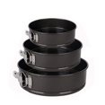 thumbnail image 1 of ShenMo Cake Pan Set Of 3 (4 7 9 Inch) - Round Nonstick Baking Pans Spring Form For Cheesecake, Tier Wedding Cakes, And More - Removable Bottom, Leakproof Bakeware Sets With Small, Medium, Large, 1 of 5