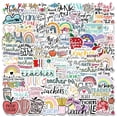 thumbnail image 2 of Paquete de pegatinas Teacher Appreciation, 50 unidades, de vinilo impermeable, 2 of 2