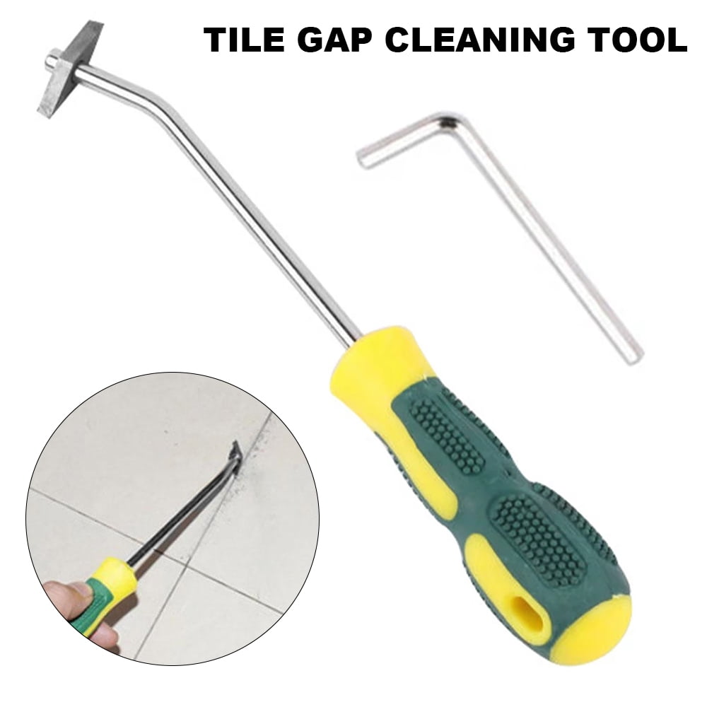 Grout Remover Effective Grout Removal Tool Professional Tile Grout Cleaner  for Removing Paint Glue Grout，Tile Joints Floor Seams Corner Cleaning