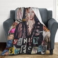 thumbnail image 4 of Sydney Sweeney Blanket Ultra Soft Flannel Fleece Blanket Stylish Bedroom Living Room Sofa Warm Blanket All Season Use 40"*50" （100 * 130cm）, 4 of 6