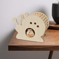 thumbnail image 6 of FITYLE Hamster Wood House Hideout Cage Accessories Small Animals DIY Cage Habitat Decoration Gerbils Dwarf Hamsters Toys Running Toy Snails Shape, 6 of 10