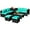 Green, variant on Costway 8PCS Patio Rattan Furniture Set Storage Table Ottoman Turquoise cover