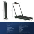 thumbnail image 3 of Superfit Tapis Roulant 2,25 Hp 2 en 1 Pliant sous le Bureau avec Télécommande Application, 3 of 9