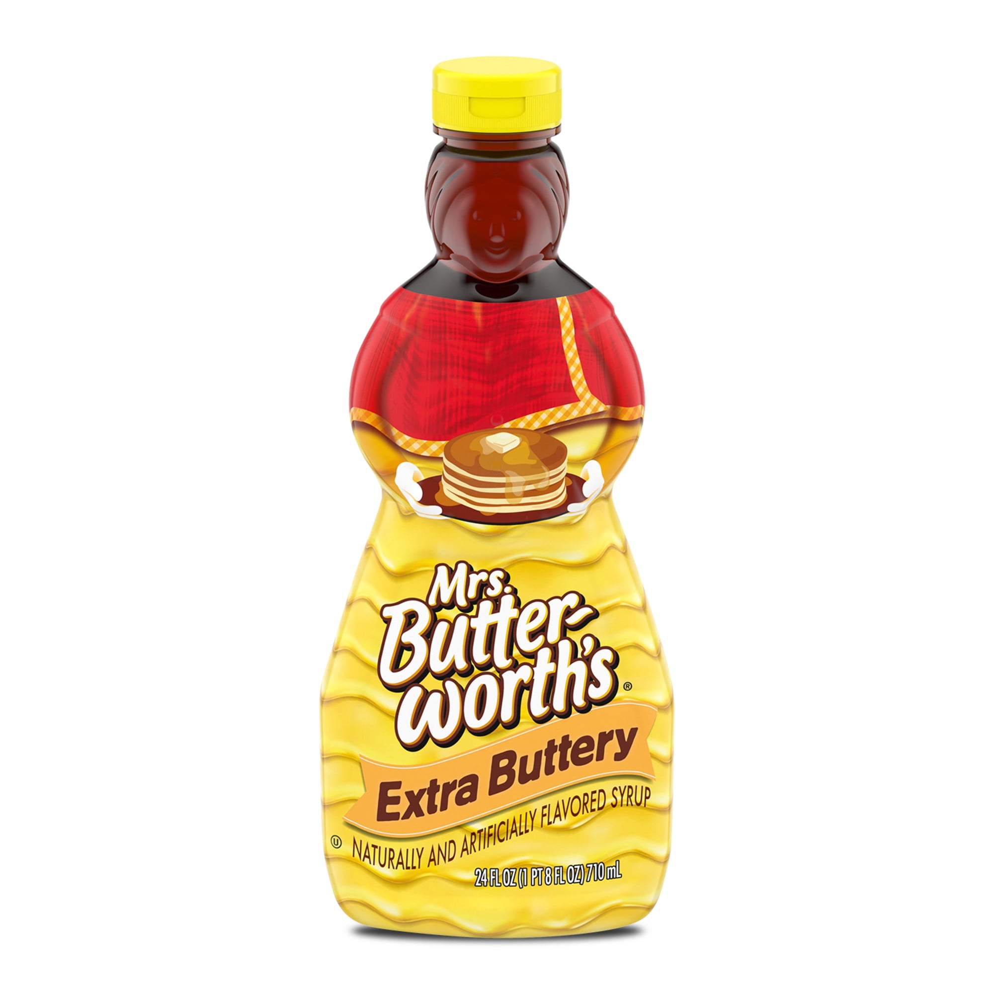 (3 pack) Mrs. Butterworth's Extra Buttery Pancake Syrup, 24 fl. oz.