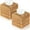 Wood, variant on 2 Pcs Square Rattan Tissue Box Cover Boho Wicker Tissue Cube Box Cover 5.5'' x 5.5'' x 5.5'' Decorative Natural Wicker Hand Woven Napkin Box Holder Bathroom Office Car Accessories (Brown)