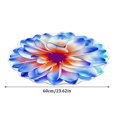 thumbnail image 2 of 3D Irregular Flower Ground Mat With A Diameter Of 60Cm Crystal Velvet - 1X Floor Mat, 2 of 5