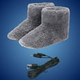 thumbnail image 2 of Heated Footwear with Adjustable Ankle Support USB Powered Fast Warming Comfort for Indoor Outdoor Winter Use, 2 of 4