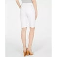 thumbnail image 2 of Petite Denim Bermuda Shorts White 4P, 2 of 3