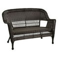 thumbnail image 2 of Jeco Black Wicker Patio Love Seat, 2 of 4