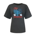 thumbnail image 5 of Penkiiy Happy Hanukkah Shirt Women Chrismukkah Shirt Cat Candle Shirt Love and Light T-Shirt Festival Short Sleeve Tops Dark Gray, 5 of 6