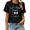Black4, variant on Open The Door Cat Gang Meme Graphic Tees Womans Tshirt Shirts Black White S-5XL Tops