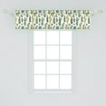 thumbnail image 2 of Ambesonne Cactus Valance Pack of 2, Tropical Foliage Motif, 54"X12", Green Reseda Green, 2 of 4