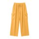 thumbnail image 2 of Pantalones de Vestido de Cintura Elástica para Mujeres Color Sólido Suelto Elástico Cordón de Cintura Pantalones de Pierna Recta de Bolsillo Grande, 2 of 5