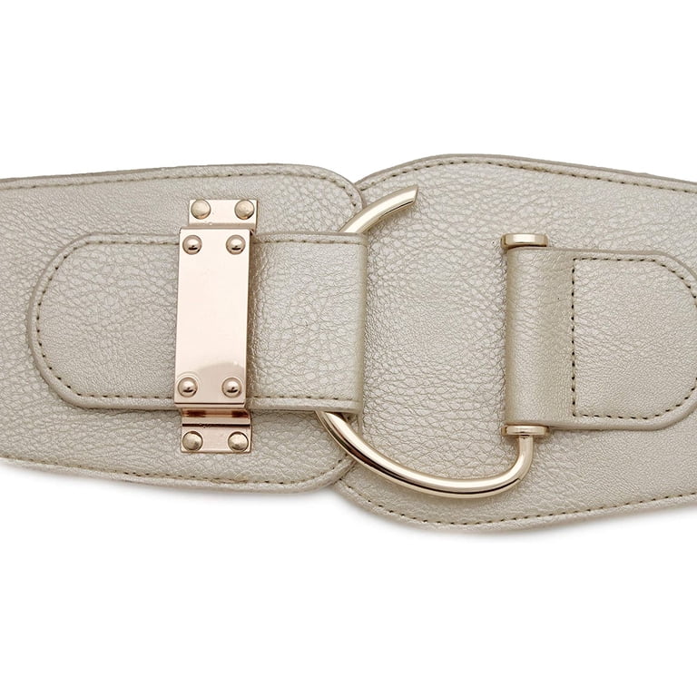 1441 Tfj New Women\'s Wide Fashion Belt Hip High Waist Gold Metal Hook TFJ Women Wide Fashion Belt Hip High Waist Gold Metal Hook  main image 4