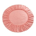 thumbnail image 1 of GROWTH TANK Drap-Housse Rond en Coton Uni Couvre-Lit Pamplemousse Rose, 1 of 9