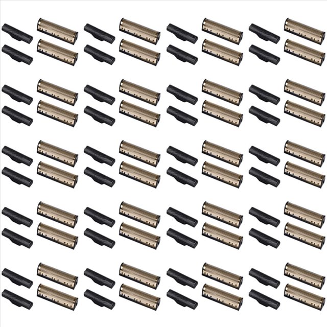 20Set Clipper Blade for Km-1102 Clipper Electric Shaver Parts Net Gold,40 x Cutter head 40 x Cutter nets,Gold