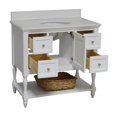 thumbnail image 2 of Beverly 42" Bathroom Vanity with White Cabinet and Quartz Top, 2 of 6