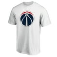 thumbnail image 2 of Men's White Washington Wizards Primary Logo T-Shirt, 2 of 3