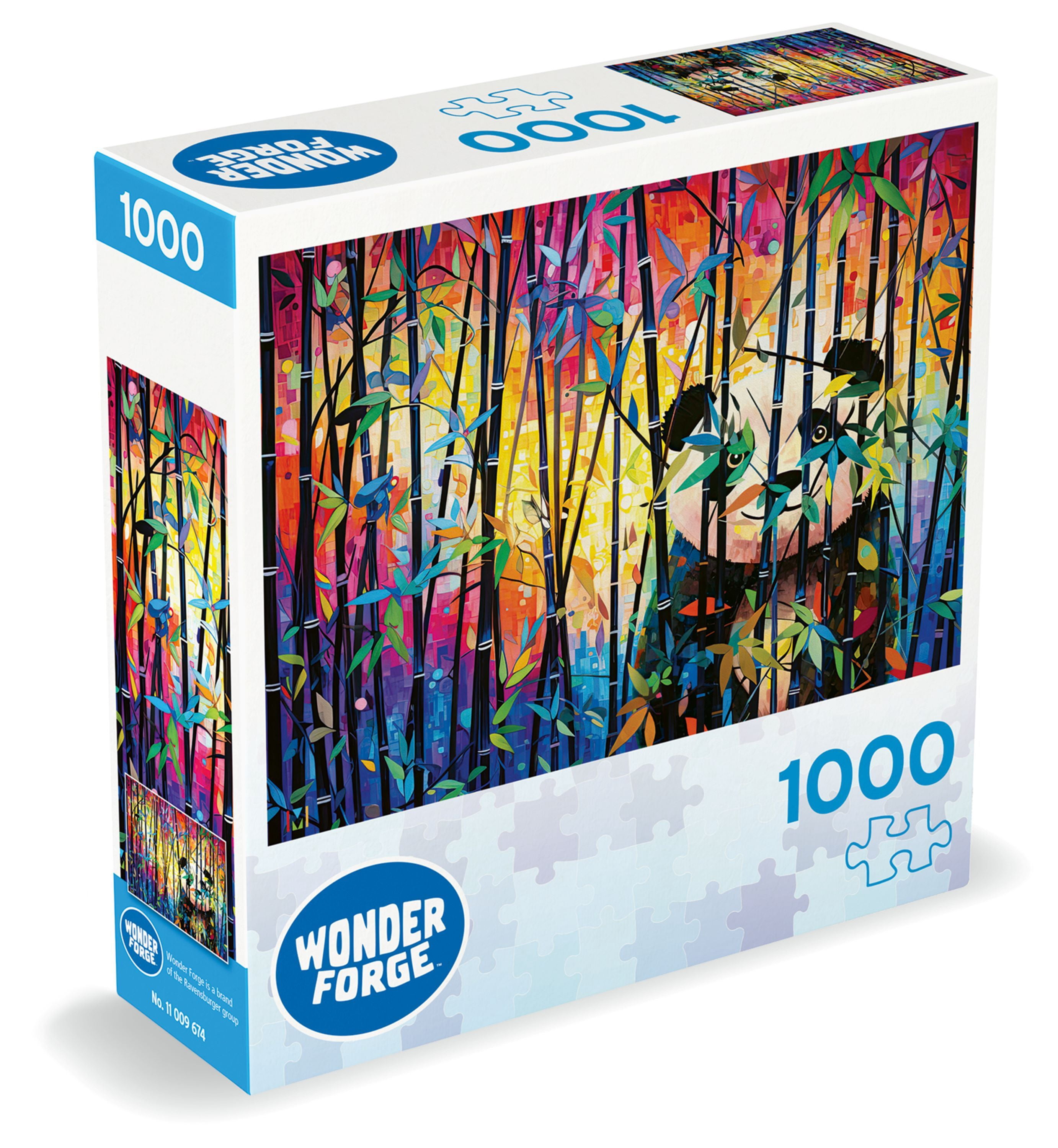 Ravensburger Wonder Forge Puzzle Series - Peekaboo Panda (2024), 1000 Piece Jigsaw Puzzle