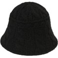 thumbnail image 6 of CoCopeaunts Women Bucket Hats Thick Warm Keeping Knitted Hat Autumn Winter Casual Fisherman Hat Solid Color Crochet Bucket Cap, 6 of 8