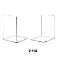 thumbnail image 4 of Cateissary 2 unids/set de accesorios de oficina para escritorio, sujetalibros elegantes para estantes, sujetalibros acrílicos, organizador de cartulina, 4 of 6
