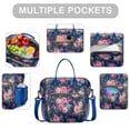 thumbnail image 2 of Pioneer Flower Floral Print Pattern Womens Lunch Box for Work,Insulated Large Lunch Bag for Tween and Teen,Loncheras Para Mujer,Leakproof Adult Lunch Bag for Work,Beach,Travel,Picnic,Camping, 2 of 7