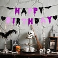 thumbnail image 4 of Banner Difuento Happy Birthday Halloween Glitter, 4 of 8