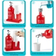 thumbnail image 3 of Dispensador de enjuague bucal Bivclaz Glass 500 ml con portavasos rojo, 3 of 7