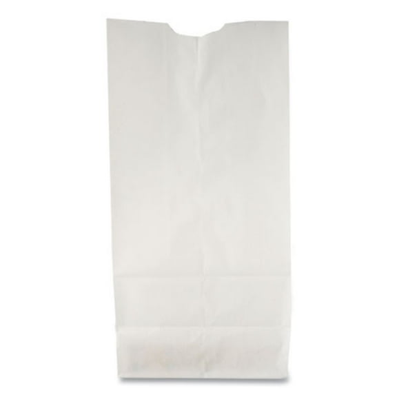 General Supply GW6500 Grocery Paper Bags, 35 Lb Capacity, #6, 6" X 3.63" X 11.06", White, 500 Bags
