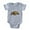 Heather Gray, variant on - FIN Box Turtle - Cute Infant Baby Football Bodysuit