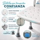thumbnail image 5 of Seven Mine Silla para Baño Adulto Mayor 4 en 1 Antideslizante | Banco Ducha con Respaldo y Brazos Desmontables, Almohadilla Confortable, Altura Ajustable 43–56 cm, Aluminio Ligero Soporta 130 kg, 5 of 10