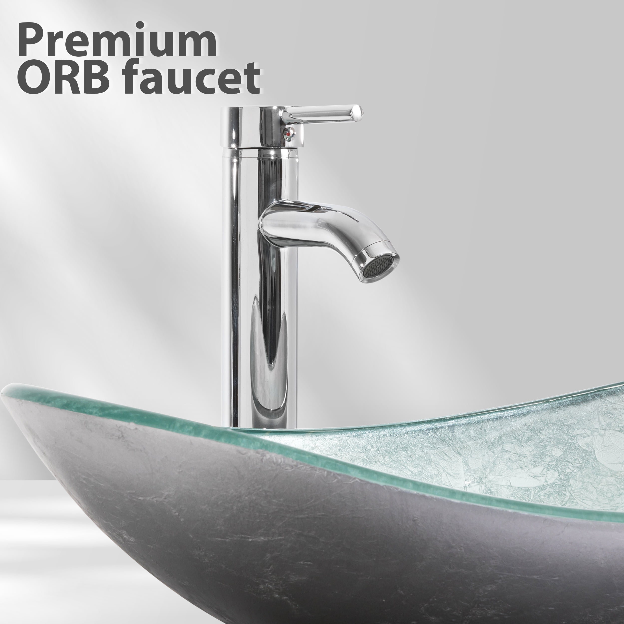 VS029TT 21" Stained Glass Bathroom Vessel Sink