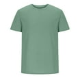 thumbnail image 4 of IROINNID Men's Casual Daily Solid Color Short Sleeve Comfy T-Shirts, 4 of 8