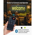thumbnail image 3 of KFFKFF Programmable LED Sign, P10 Full Color Flexible Digital Scrolling Panel, Customizable Text and Pattern Display Board, Bluetooth App-Controlled Message Sign for Store Advertising, 40x14 in, 3 of 9