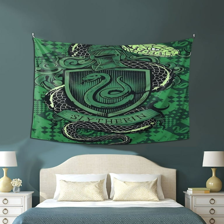 Harry Potter Slytherin Tapestry Aesthetic Tapestries Wall Hanging for Bedroom Living Room College Dorm Decor 29x37in Walmart