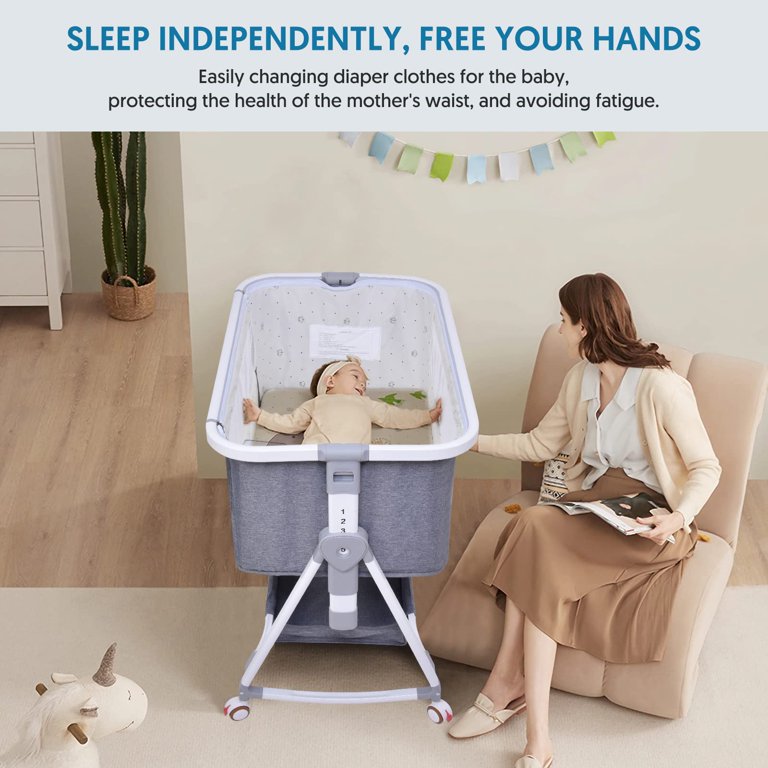 Bellababy　ベビーベッド Amazon.com: Bellababy Bedside Sleeper, Bassinet, Bedside